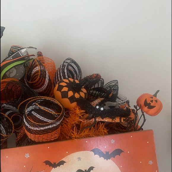 Halloween Wreath,Halloween Decor,Fall Decor,Thanksgiving,quality deco mesh - Picture 5 of 9